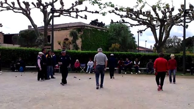 Concours de pétanque à Bourg-saint-Bernard 2018