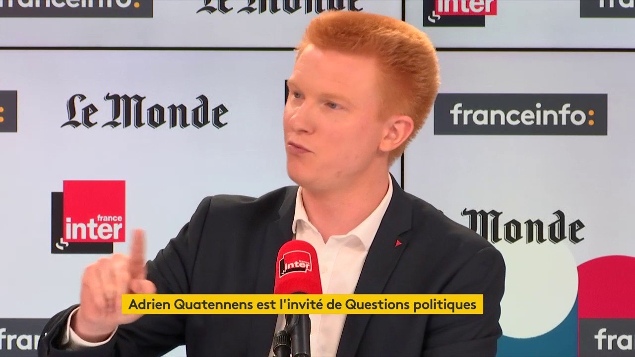 Adrien Quatennens : "Jean-Luc Mélenchon était en colère, oui, ça s'est vu. Une fois qu'on a dit ça, est-ce qu'on peut interroger le deux poids, deux mesures ?"