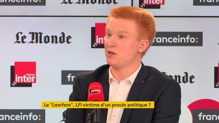 Adrien Quatennens sur la tribune autour du "Lafware" : "Il ne s'agit pas de mettre un signe 'égal' entre les différents pays, les différents systèmes judiciaires et les différents cas"