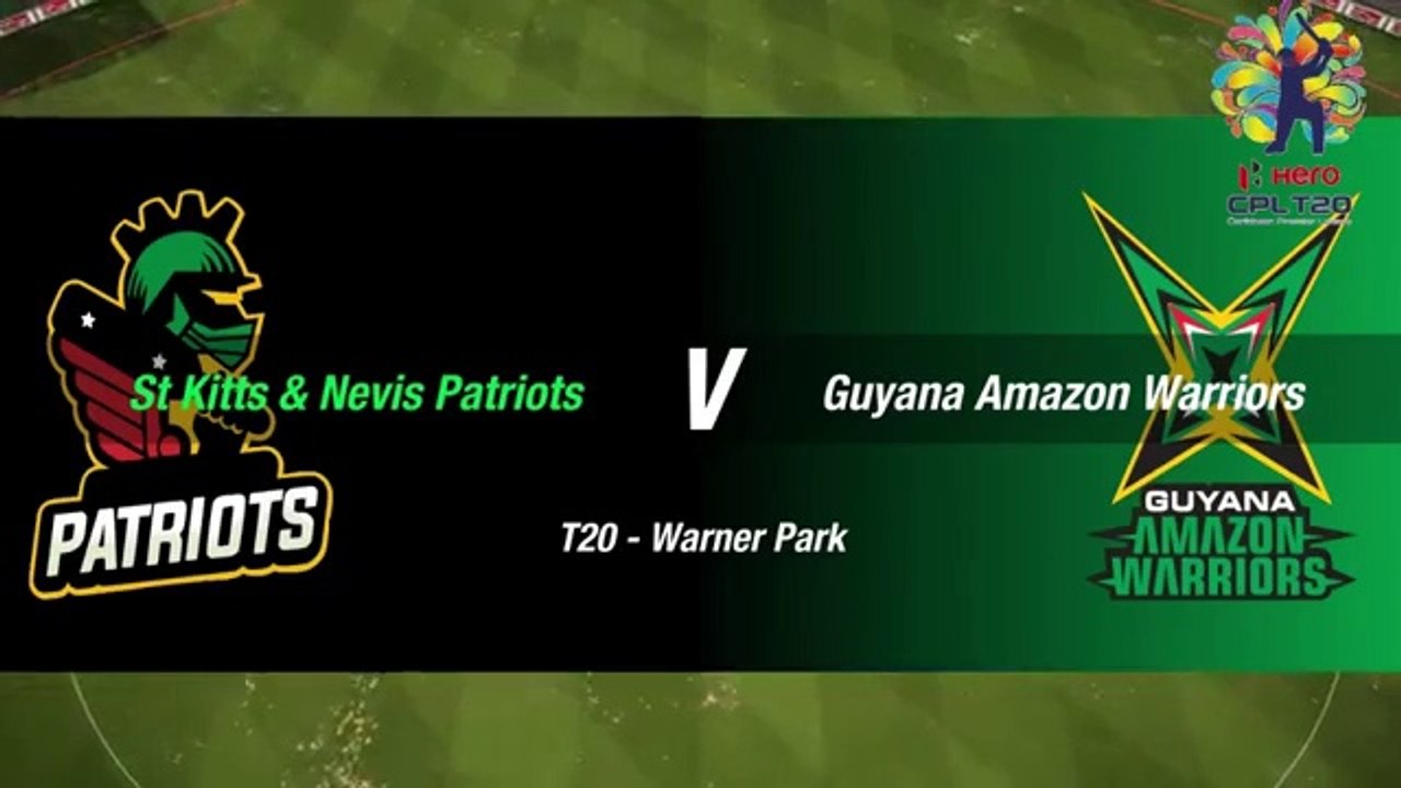 CPL 11th Match 2019 - St Kitts and Nevis Patriots vs Guyana Amazon Warriors Highlights