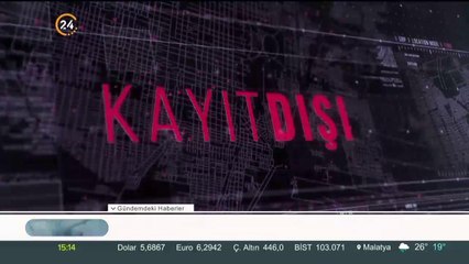 Prof. Dr. Hasan Köni'nin konuk olduğu Kayıt Dışı şimdi 24 TV'de