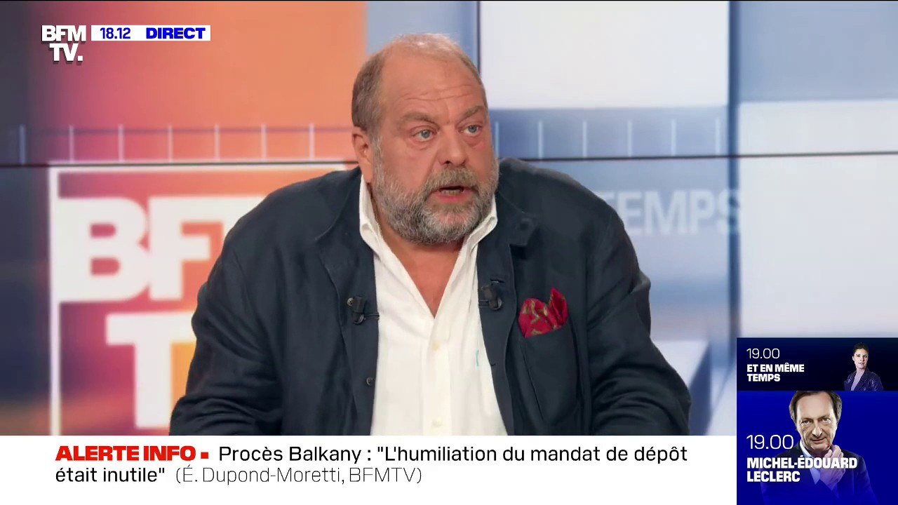 Dupond-Moretti sur la mise en examen de Ferrand: "Moi je pense qu'il doit rester" à l'Assemblée nationale "parce qu'il est présumé innocent"
