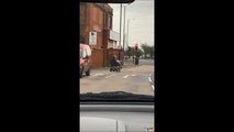 WATCH: Joyrider on 'stolen' mobility scooter caught on camera in middle of busy Doncaster road