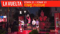 Podium final / Final podium - Étape 21 / Stage 21 | La Vuelta 19
