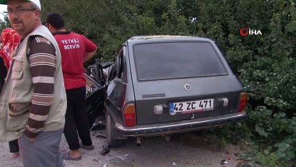 Konya’da kamyon otomobili biçti: 5 yaralı