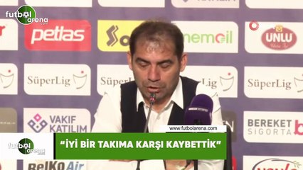 Metin Diyadin: "İyi bir takıma karşı kaybettik"
