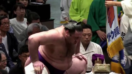 Tochinoshin vs Shodai - Aki 2019, Makuuchi - Day 8