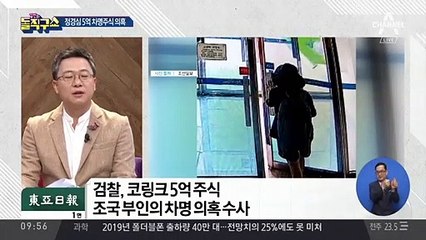 정경심, ‘코링크 주식 5억’ 차명주식 의혹