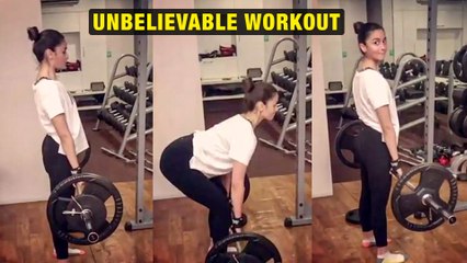 Alia Bhatt Lifts 70 Kgs | 10 Sets Of 50-Kilo Deadlifts | UNBELIEVABLE Workout Video