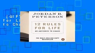[GIFT IDEAS] 12 Rules for Life: An Antidote to Chaos