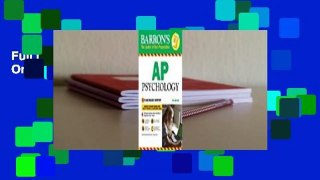 Full E-book Barron's AP Psychology with Online Tests  For Free