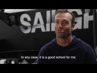 Billy Besson, France SailGP team, talks about training on the simulator.