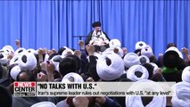 Iran's supreme leader rules out negotiations with U.S.