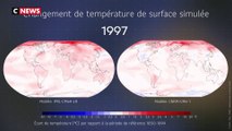 Simulations climatiques de changement de température de surface