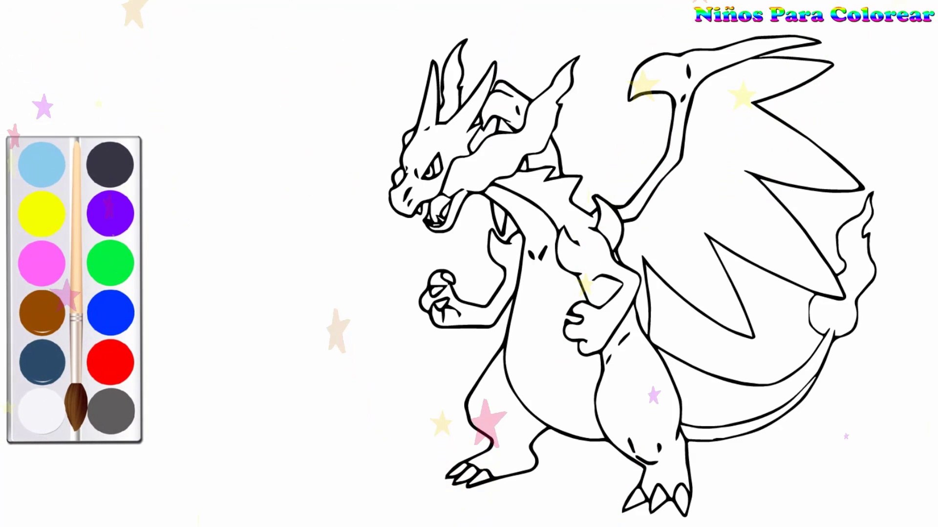 Coloration Dragon Charizard Pokemon Peindre Pour Les Jeunes Enfants Et Dessiner Pour Les Enfants Video Dailymotion