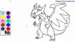 Coloration Dragon - Charizard Pokémon | Peindre pour les jeunes enfants et dessiner pour les enfants