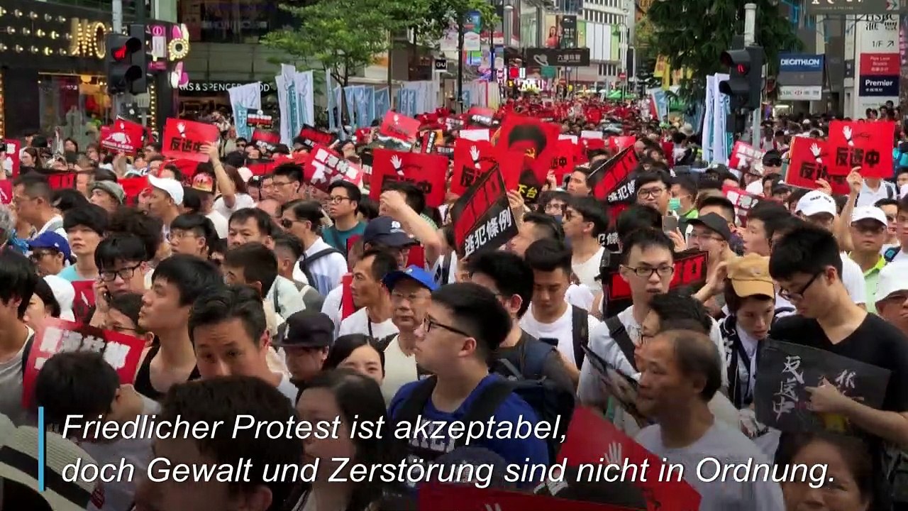 100 Tage Proteste: Das sagen Bürger aus Hongkong und Peking