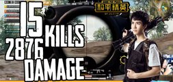 奇怪君和平精英：15杀2876输出带粉们吃鸡 用m24爆头秒最后一个敌人Pubg Mobile/Game For Peace