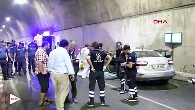 TEM bağlantı yolunda feci kaza: 2 ölü, 1 yaralı !