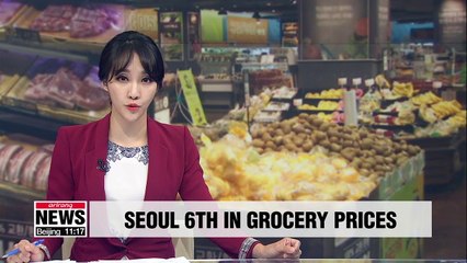 Seoul ranks 6th in groceries index
