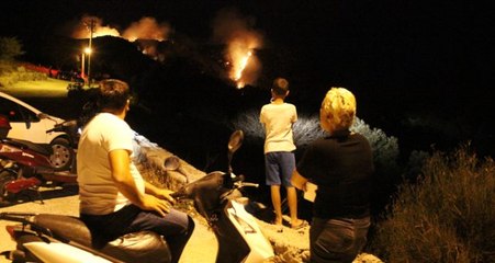 Bodrum'da çıkan yangın için ekipler seferber oldu