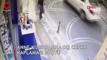 Anne kızın başına dış cephe kaplaması yağdı!