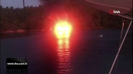 Göcek'te dehşet! Lüks yat yandı, 1 kişi öldü yaralılar var...