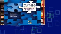 [FREE] Research Methods for the Behavioral Sciences