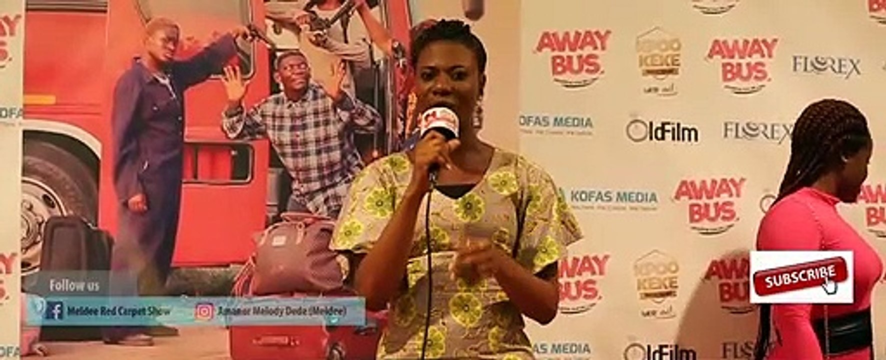 PREMIERE OF AWAY BUS MOVE INTERVIEW  ON THE MELDEE RED CARPET SHOW