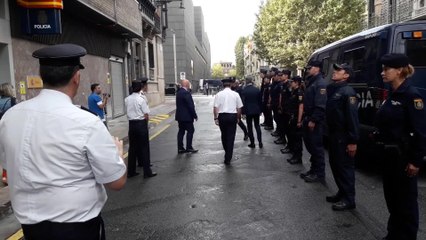 El ministro del Interior visita a la Policía Nacional en Pamplona
