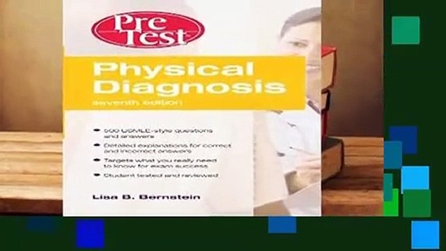[READ] Physical Diagnosis PreTest Self Assessment and Review, Seventh Edition (PreTest Clinical