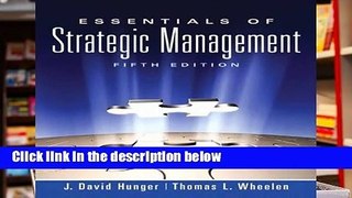 [Doc] Essentials of Strategic Management