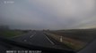 190916 - SWNS - Terrifying dash cam footage shows the moment an 'angry' driver crashes on a bend at 100mph after road rage spat