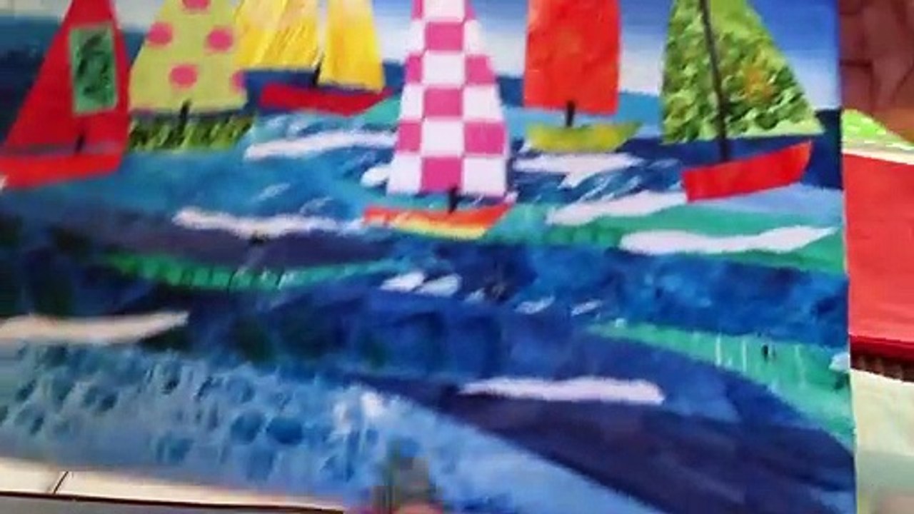 Painted Paper Collage-Breaking the Waves-Creative Kits for Adults