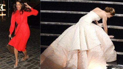 تعثّر وسقوط النجمات أمام عدسات الكاميرا