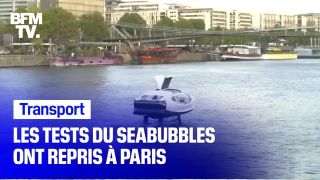 Les tests du seabubbles ont repris à Paris