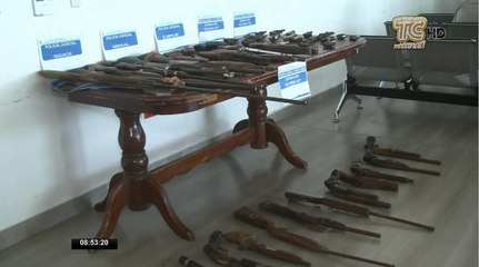 Se decomisa más de 150 armas de fuego en 15 días