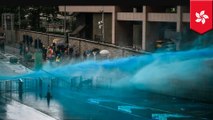 Hong Kong police fire tear gas and water cannons at demonstrators
