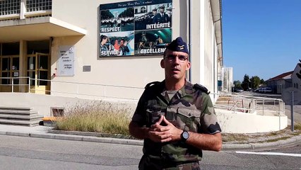 Adjudant chef Cédrick G. chargé de la discipline et du réglement intérieur