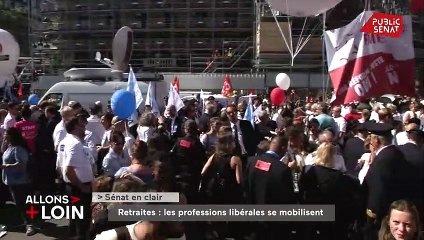Avocats, pilotes, infirmiers : manifestation contre la réforme des retraites