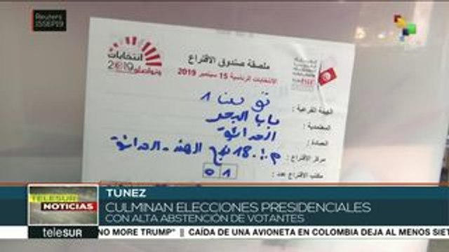 Culminan presidenciales en Túnez marcadas por el abstencionismo