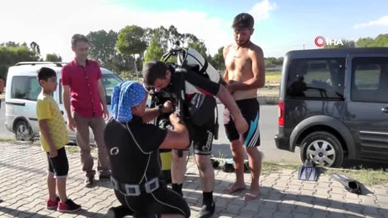 - Van Gölü'nün Erciş sahillerinde su altı mikro...