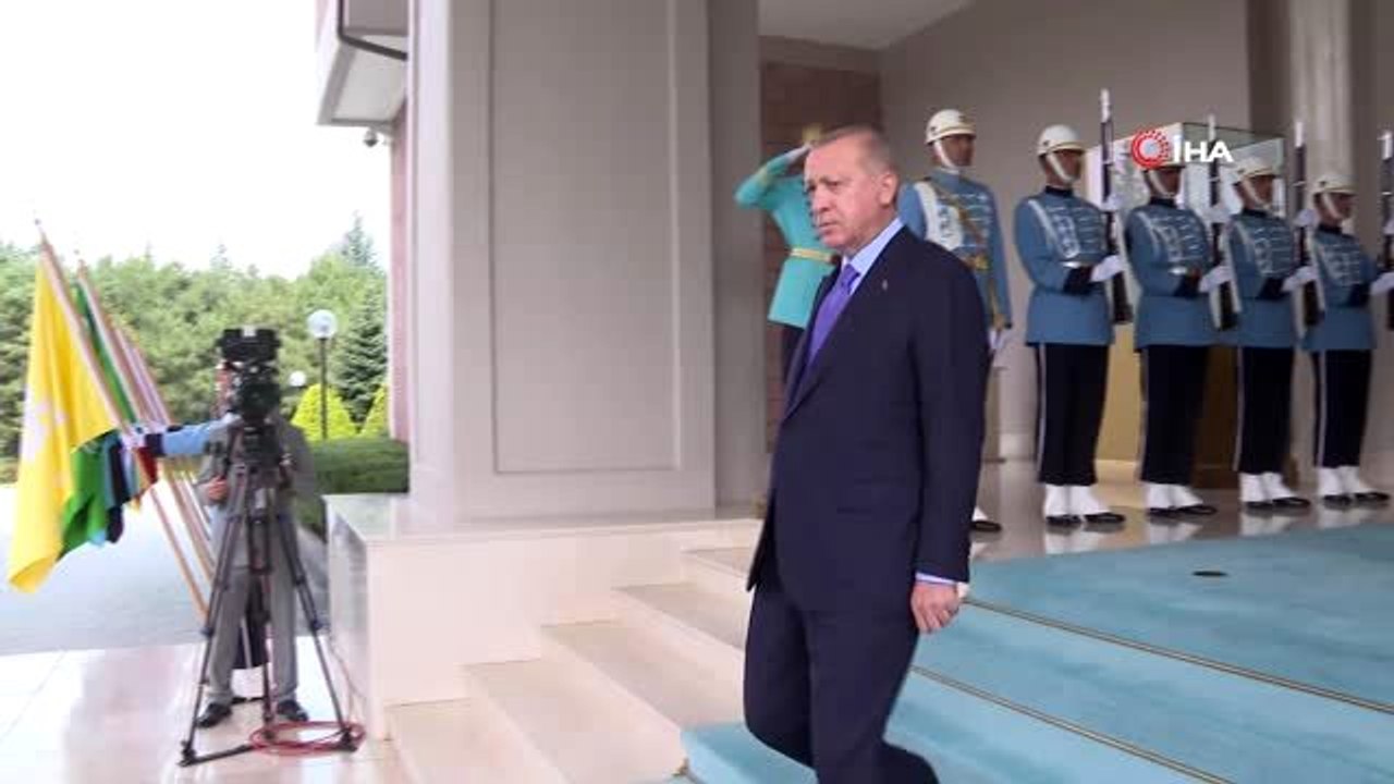 Cumhurbaşkanı Erdoğan, Rusya Devlet Başkanı Putin'i Çankaya Köşkü'nde kabul etti