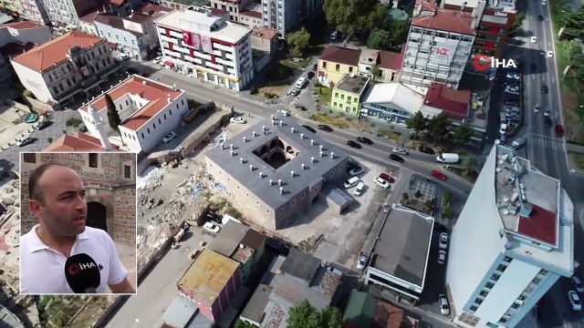 Restorasyonu Tamamlanan 511 Yıllık Taşhan Havadan Görüntülendi