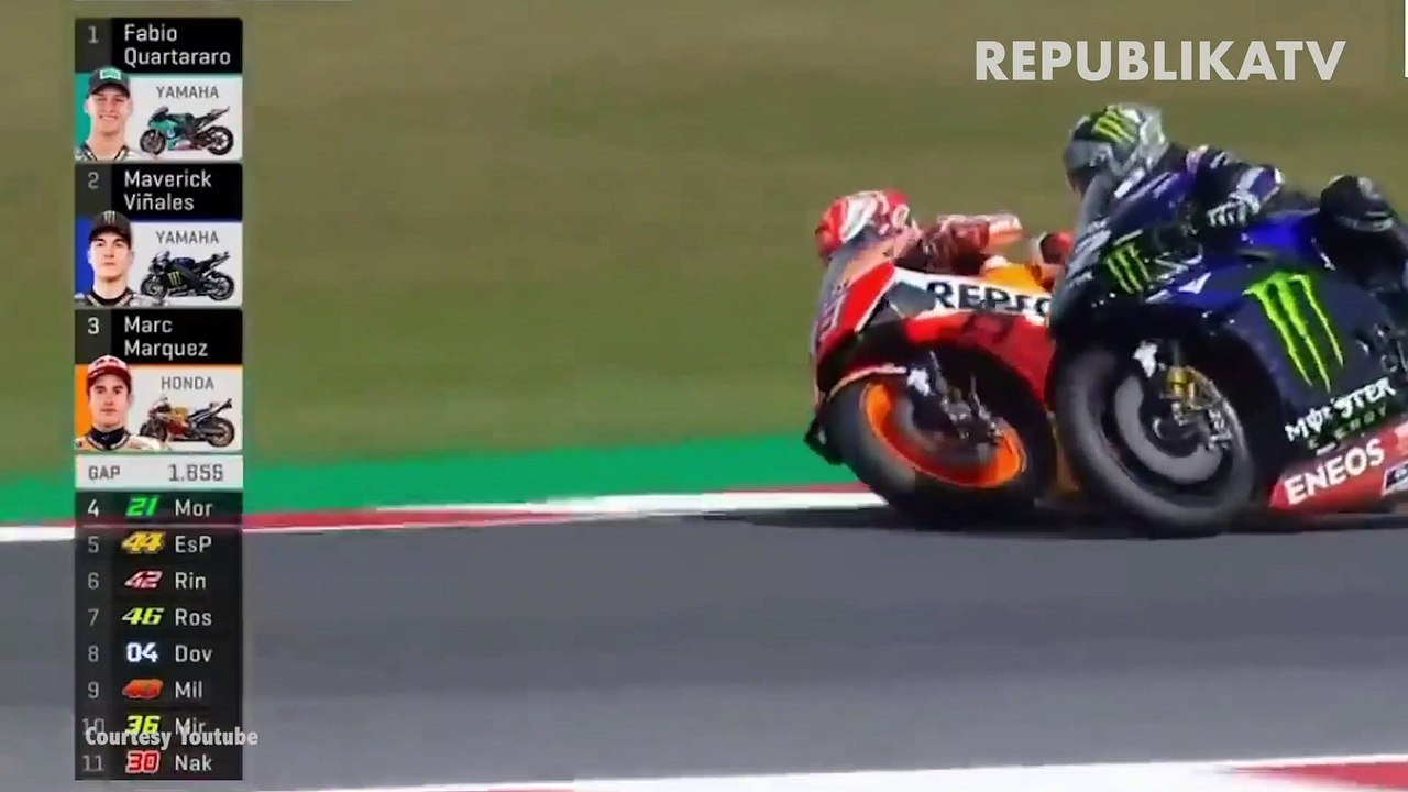 Persaingan sengit Marquez dengan Quartararo di Misano