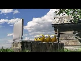 Oisillons et tennis 3d humour pub