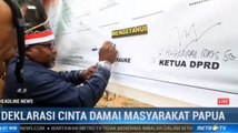 Tokoh Nusantara Tandatangani Deklarasi Cinta Damai di Merauke