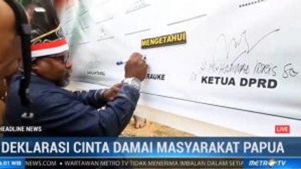 Tokoh Nusantara Tandatangani Deklarasi Cinta Damai di Merauke