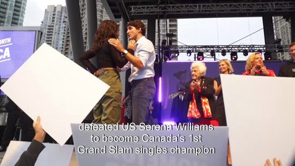 US Open champion Andreescu feted in Canadian hometown