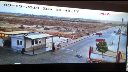 Suriye çobanbey hastanesi yakınındaki bombalı saldırı kamerada